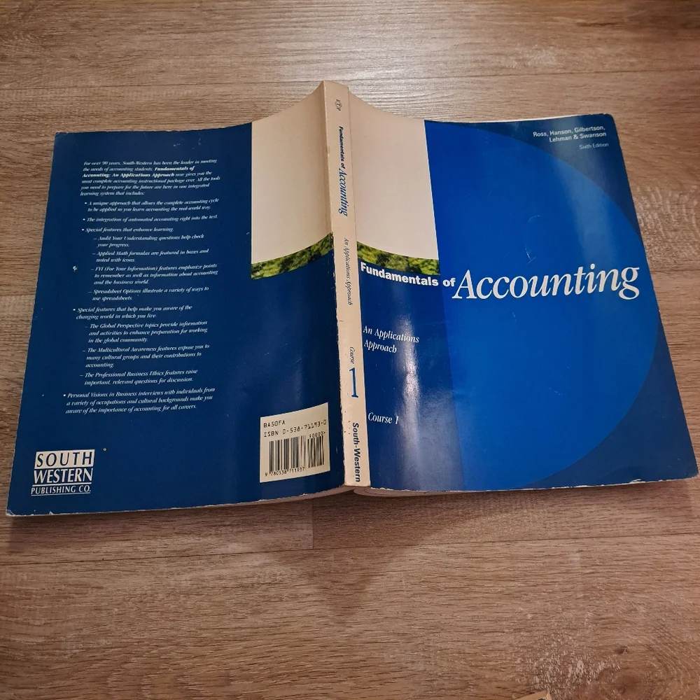 Fundamentals of Accounting An Application Approach 1995 Used Copy
